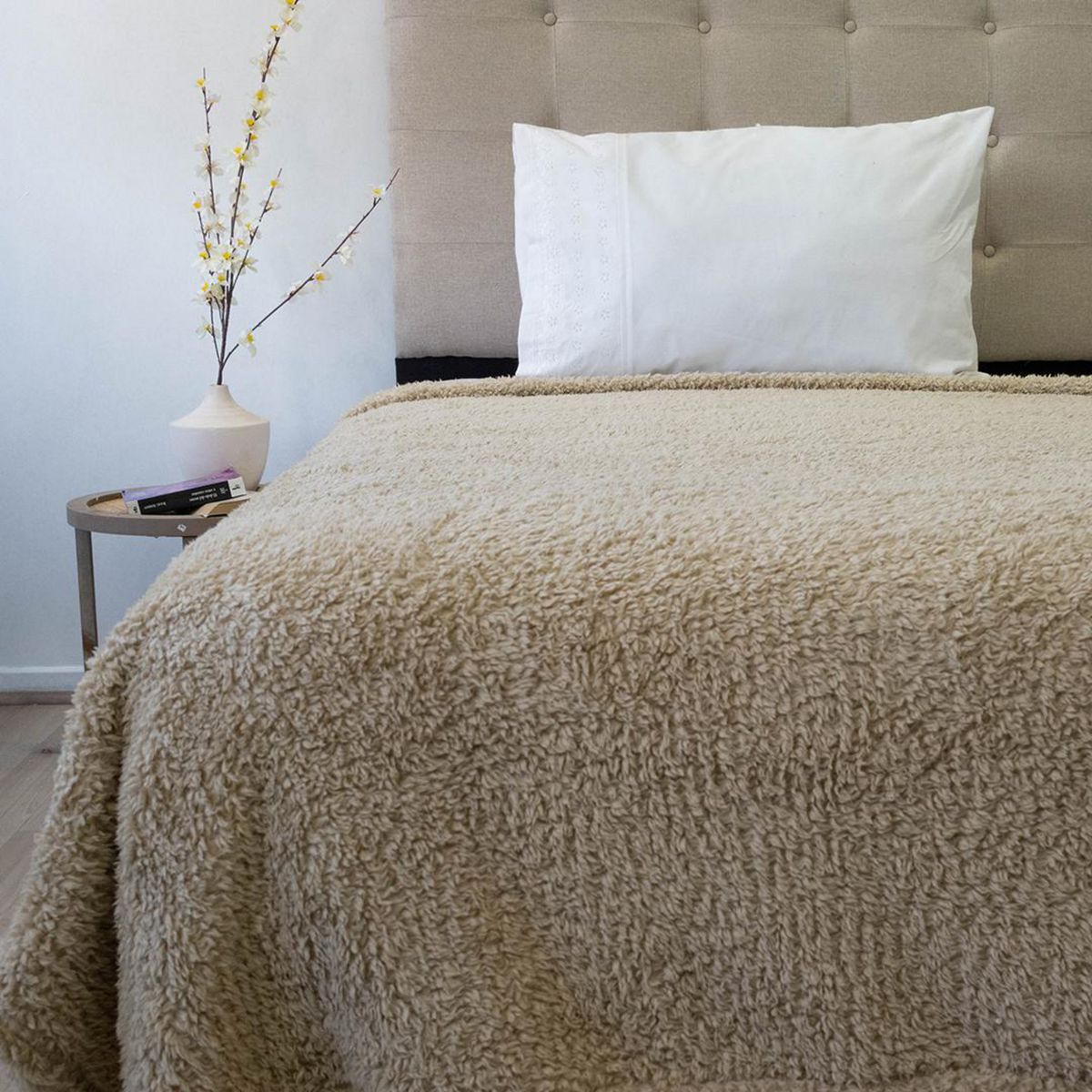 DORAL - Frazada Deluxe 1.5 plazas Beige