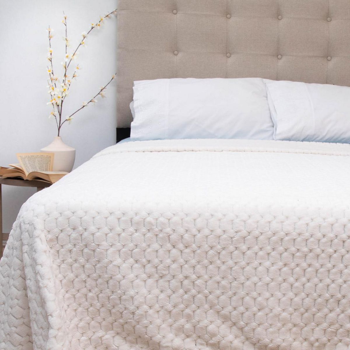 DORAL - Frazada Deluxe 2 plazas Crudo