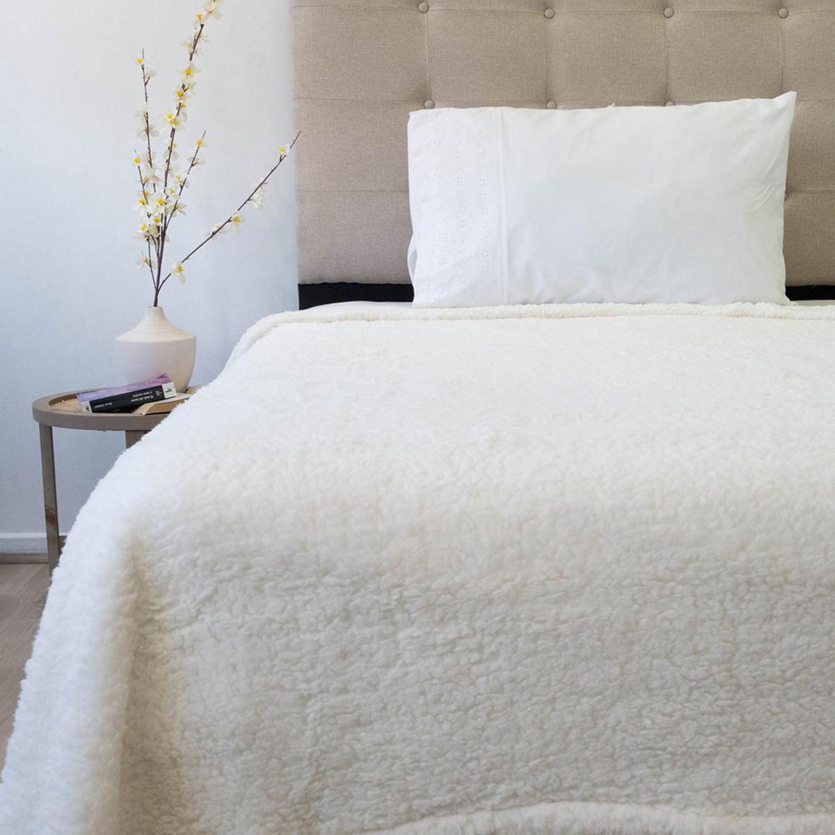 DORAL - Frazada Deluxe 1.5 plazas Blanco