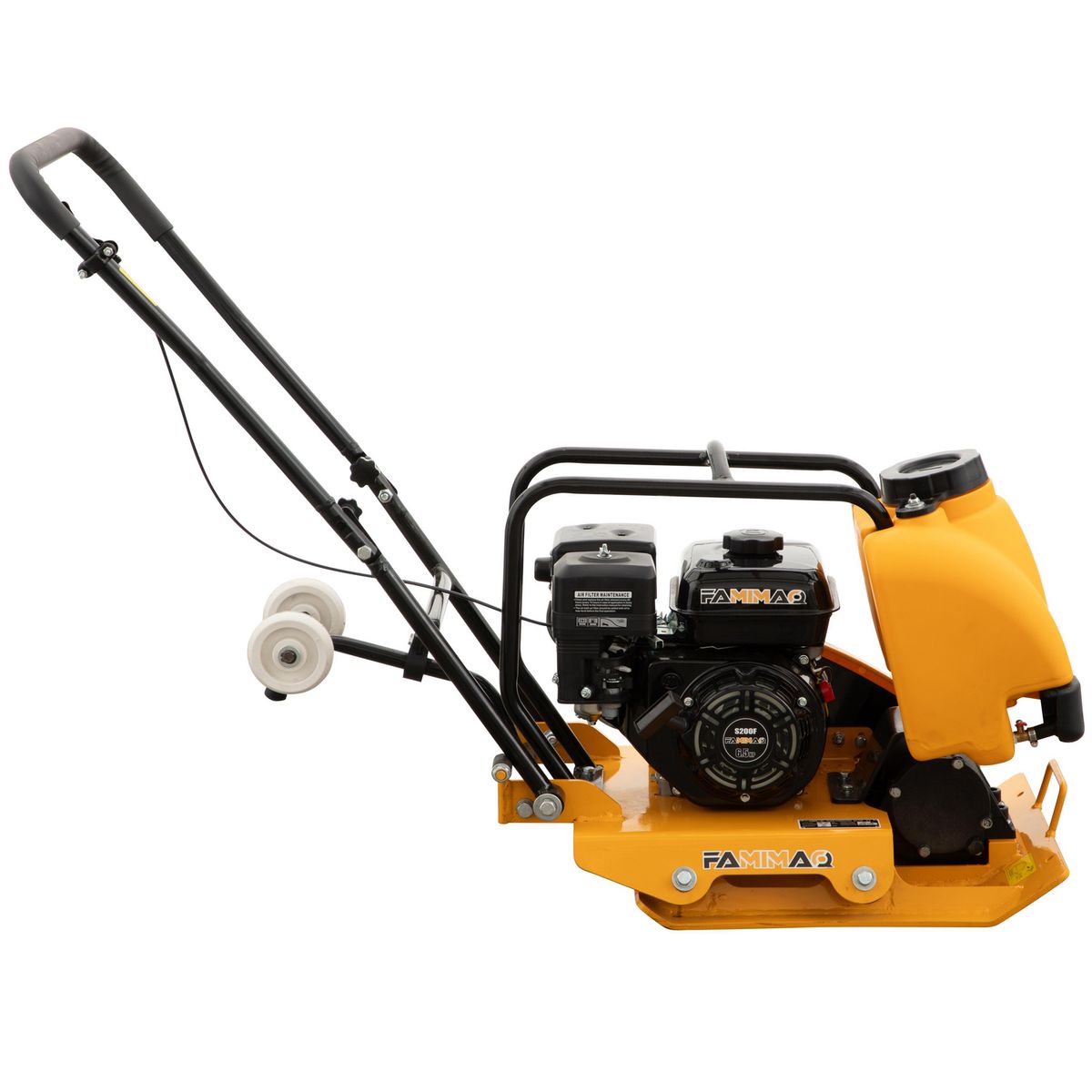 GENERICO - Placa Compactadora Motor Bencinero 6,5 hp Base Plato de 560 x 475 mm