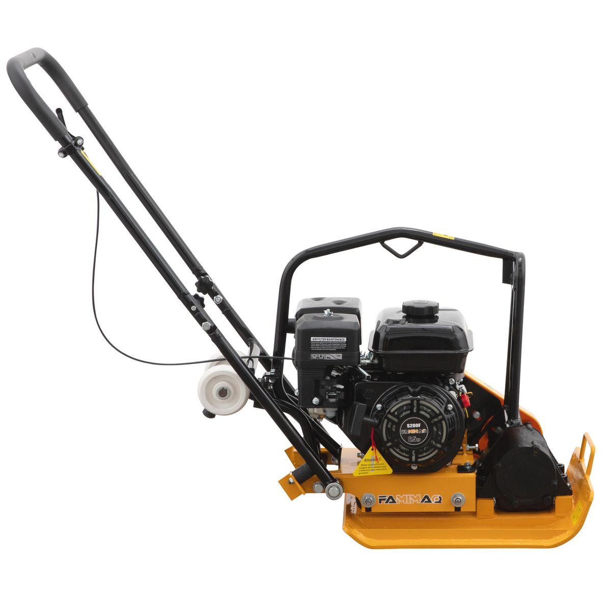 GENERICO - Placa Compactadora Motor Bencinero 6,5 hp Base Plato de 560 x 370 mm