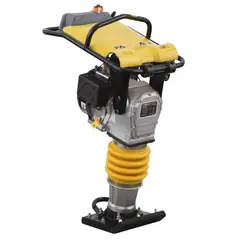 GENERICO - Vibropisón Motor Bencinero 4 hp Base Plato 300 x 280 mm Fuerza 12 kn