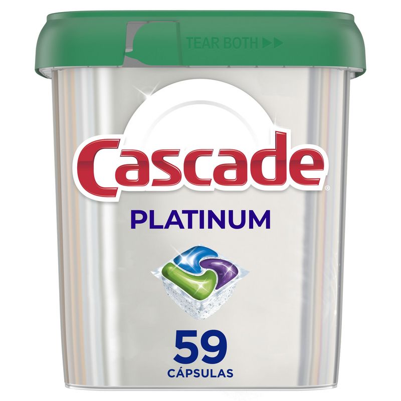 CASCADE - Cápsulas Lavavajillas 59 unidad(es) Frasco (plástico/vidrio)