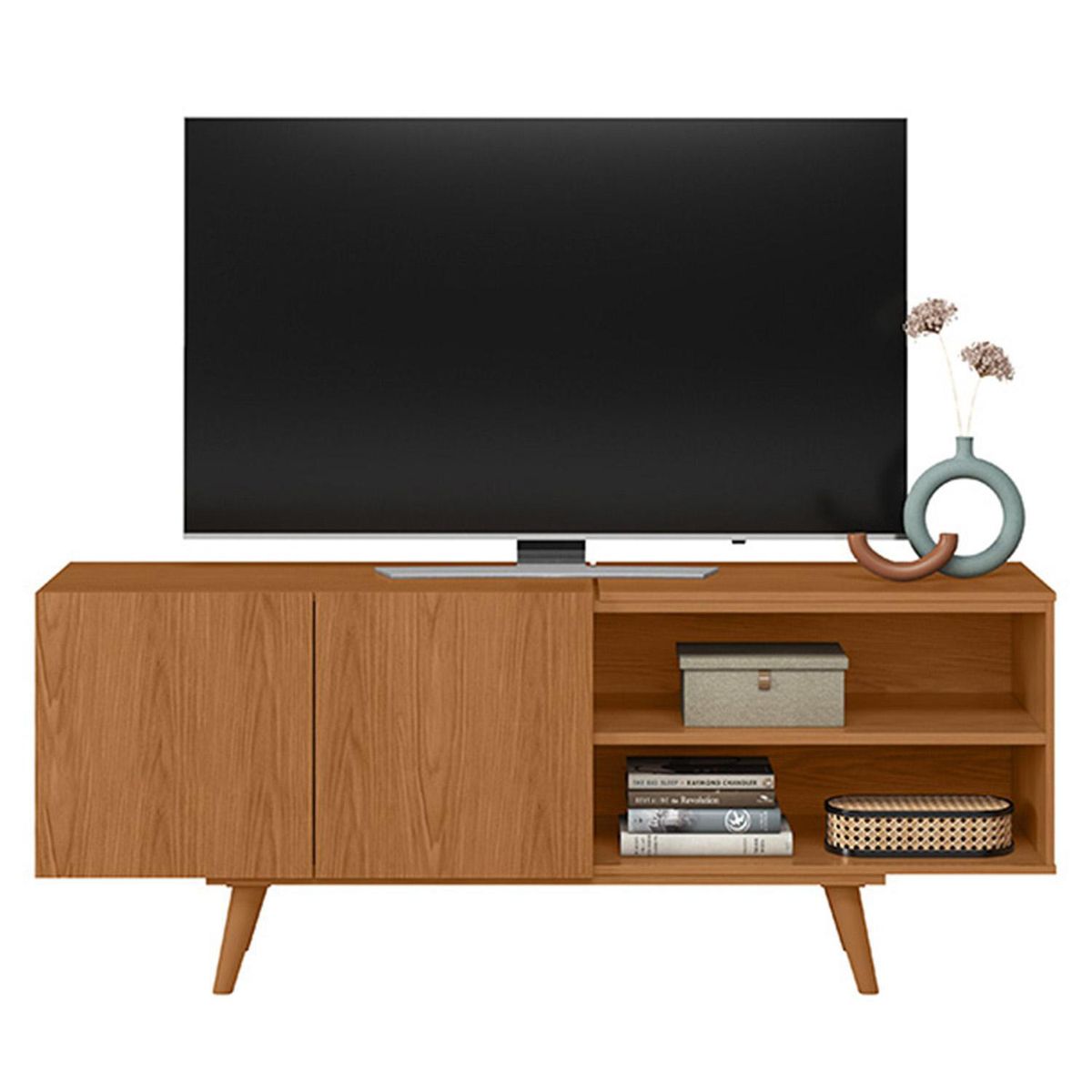 DI PORETTI - Rack TV 55 " Aldan Café 136x54.6x36.3 cm