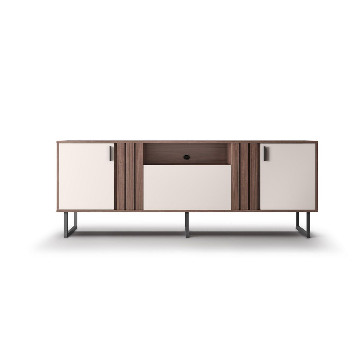 DI PORETTI - Rack TV 70 " Jurua Café oscuro 180x64x403 cm