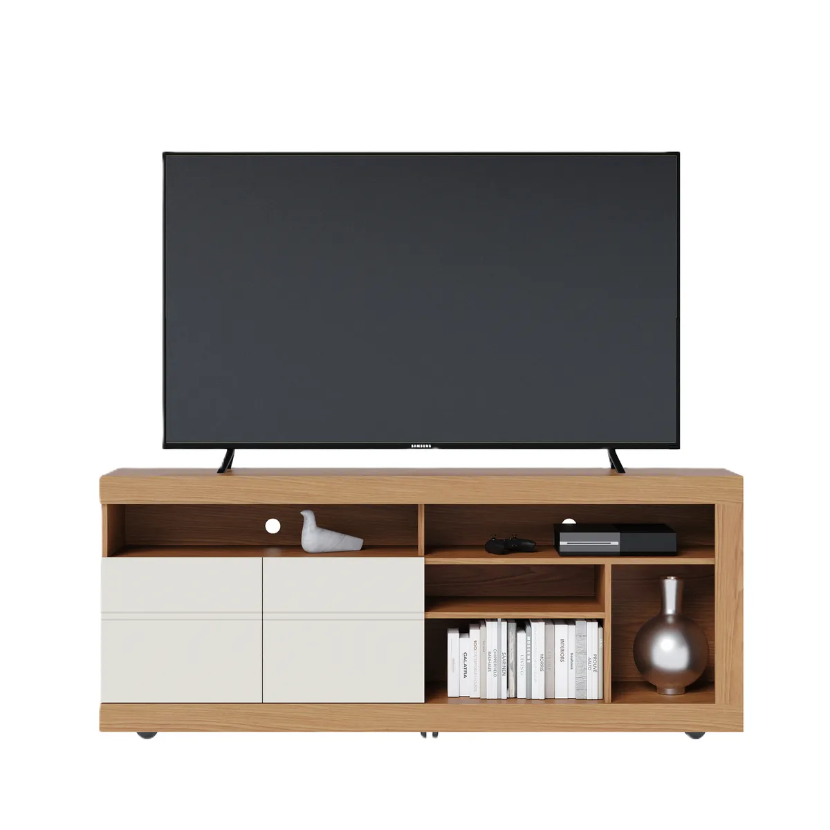 DI PORETTI - Rack TV 65 " Inaja Blanco 160x68x37.4 cm