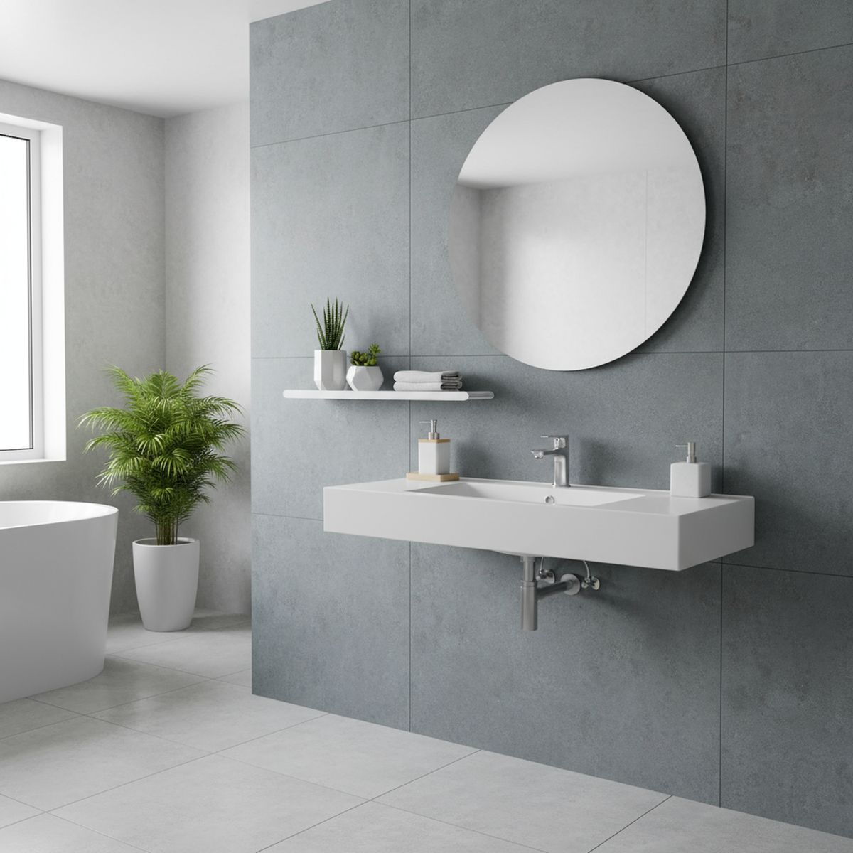 KLIPEN - Repisa vidrio blanco mate 50 cm