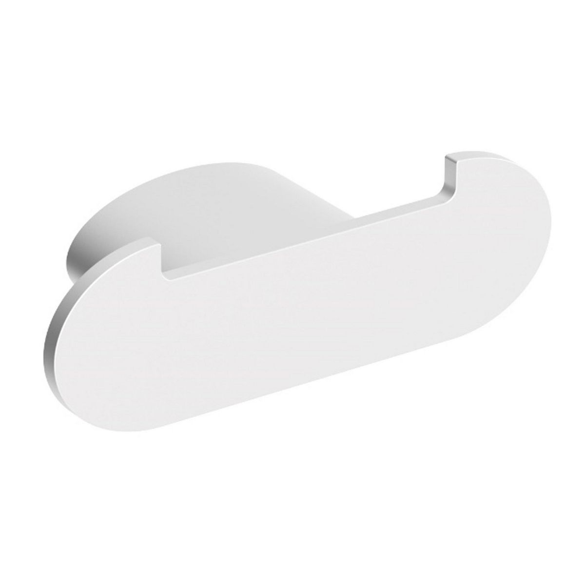 KLIPEN - Percha de baño doble blanco mate