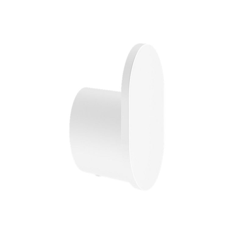 Percha de baño blanco mate