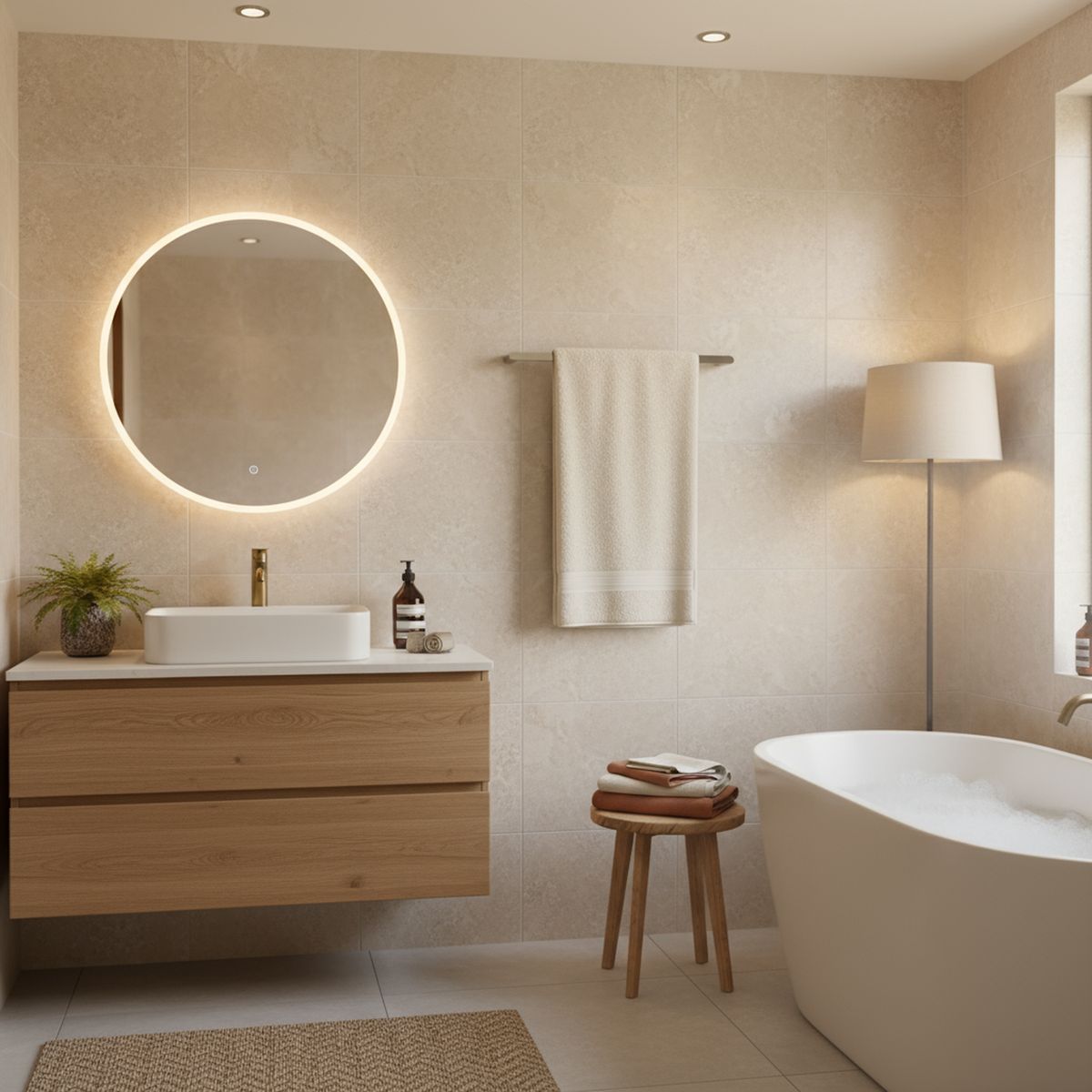 KLIPEN - Toallero de baño barra gun grey 60 cm