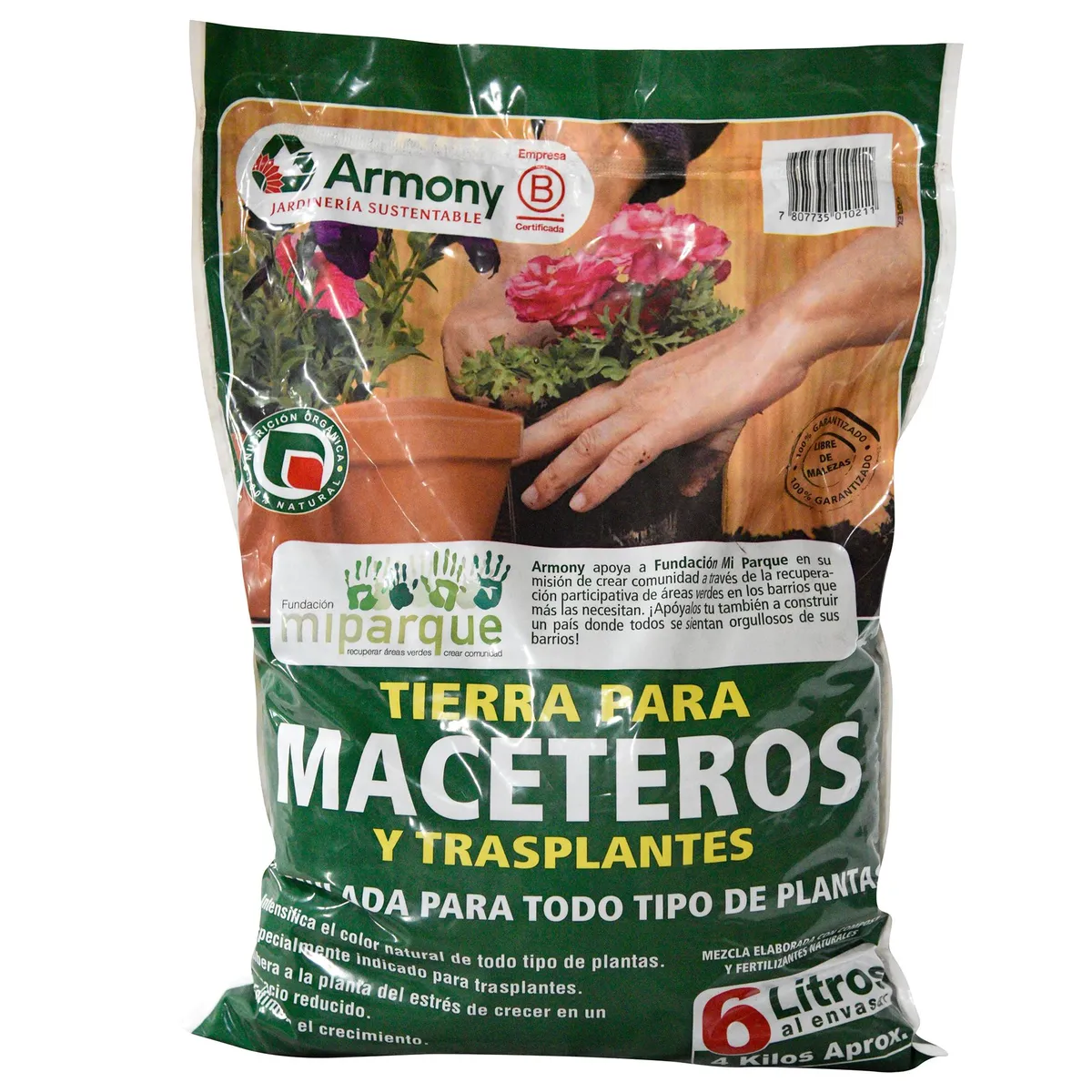 ARMONY - Tierra para macetero 6 litros bolsa
