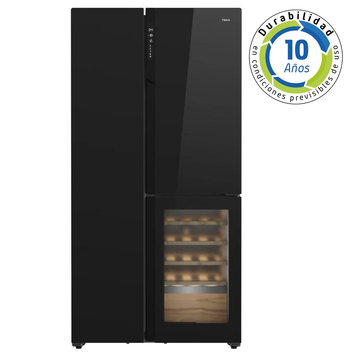 TEKA - Refrigerador 2 Puertas Side by Side No Frost 421 Litros Negro RLF 85950