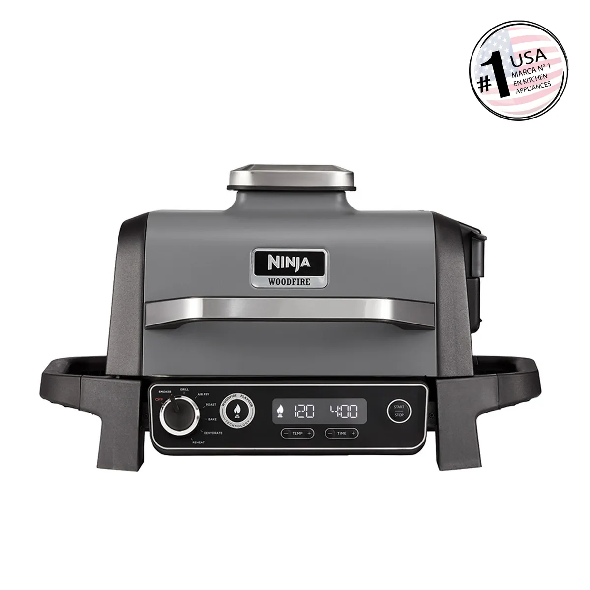 NINJA - Parrilla con Ahumador Eléctrica 2400 W Negro OG701EU