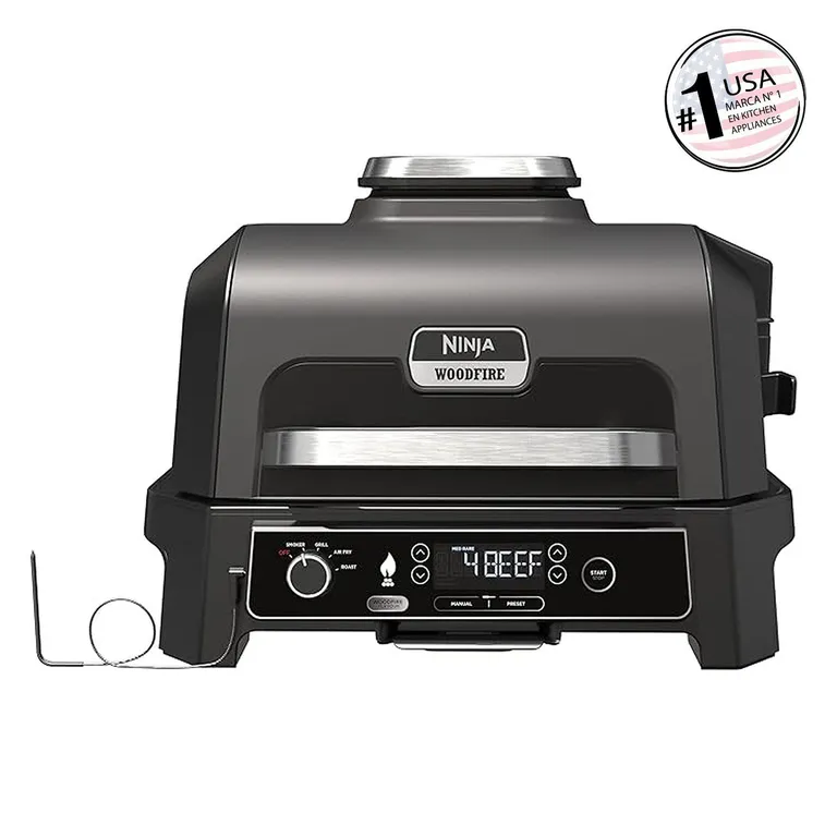 Parrilla XL con Ahumador Eléctrica 1700 W Negro OG850EU