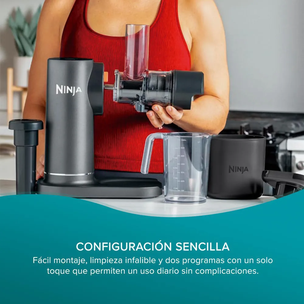 Ninja Extractor de Jugo Prensado en Frío NeverClog JC151EU Negro, foto 8