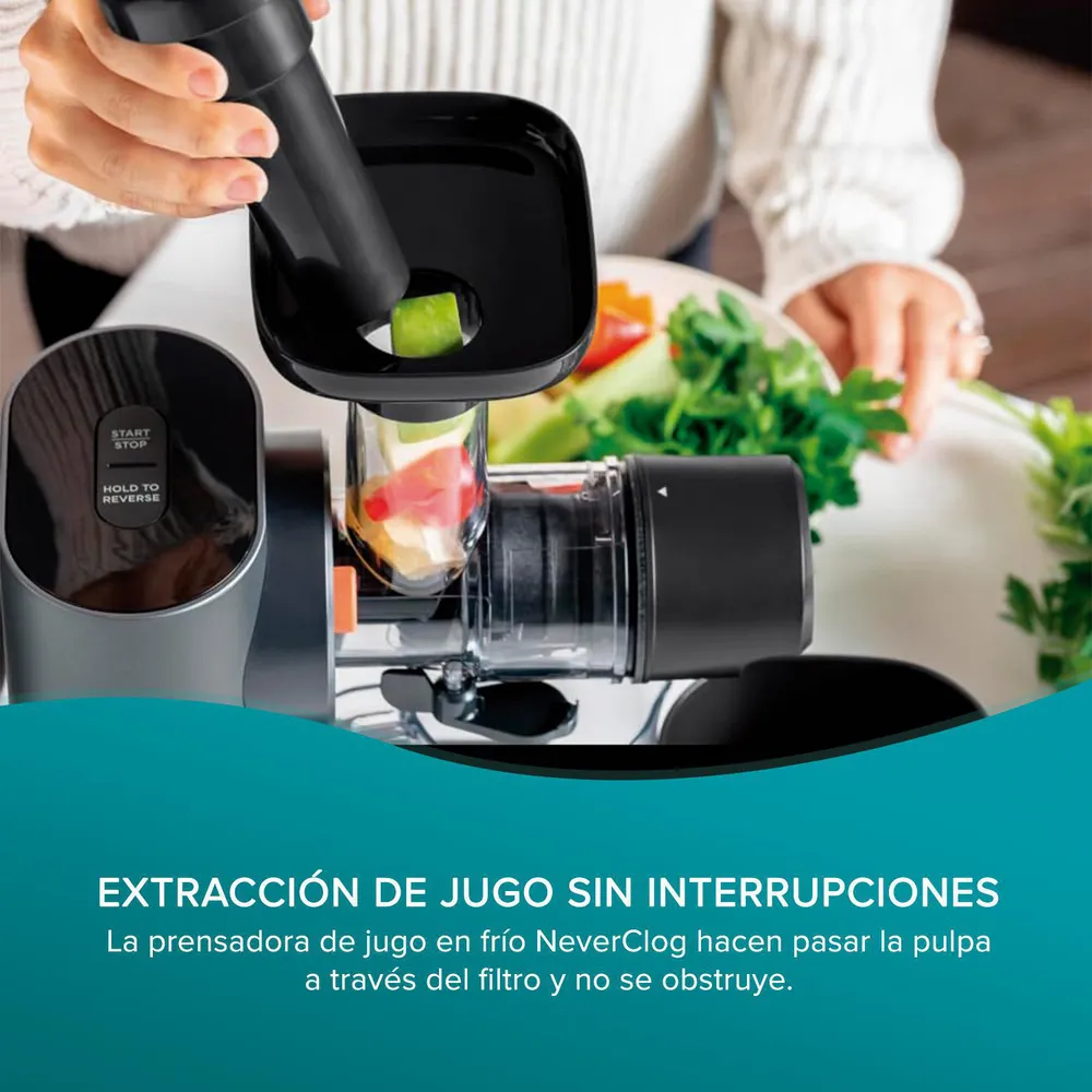 Ninja Extractor de Jugo Prensado en Frío NeverClog JC151EU Negro, foto 9
