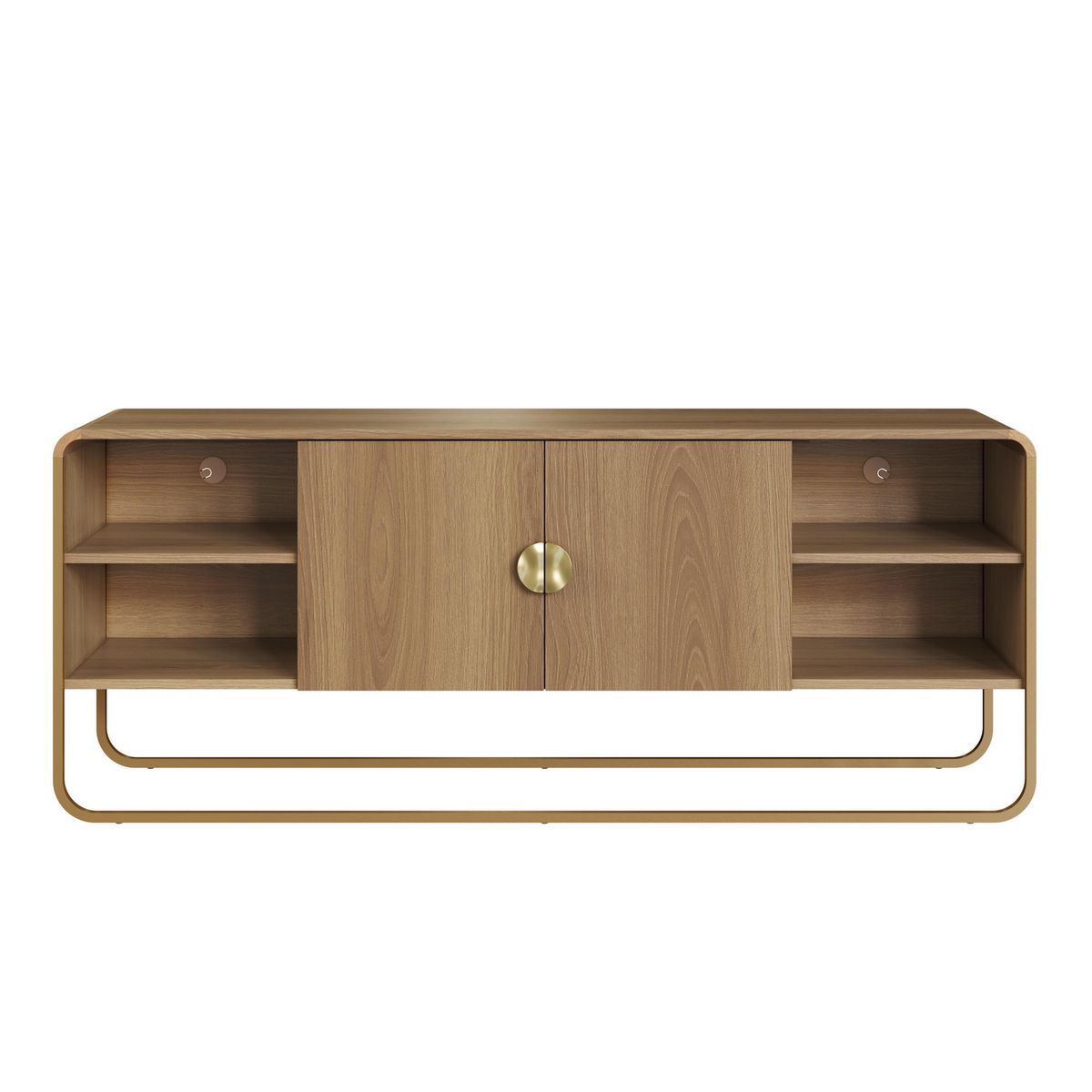 DECOCASA - Rack 65 " 28070 Café 150x60x37.5 cm