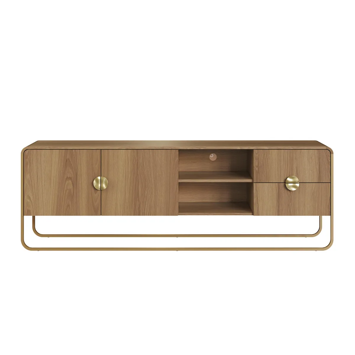 DECOCASA - Rack 75 " 28076 Café 180x60x37.5 cm