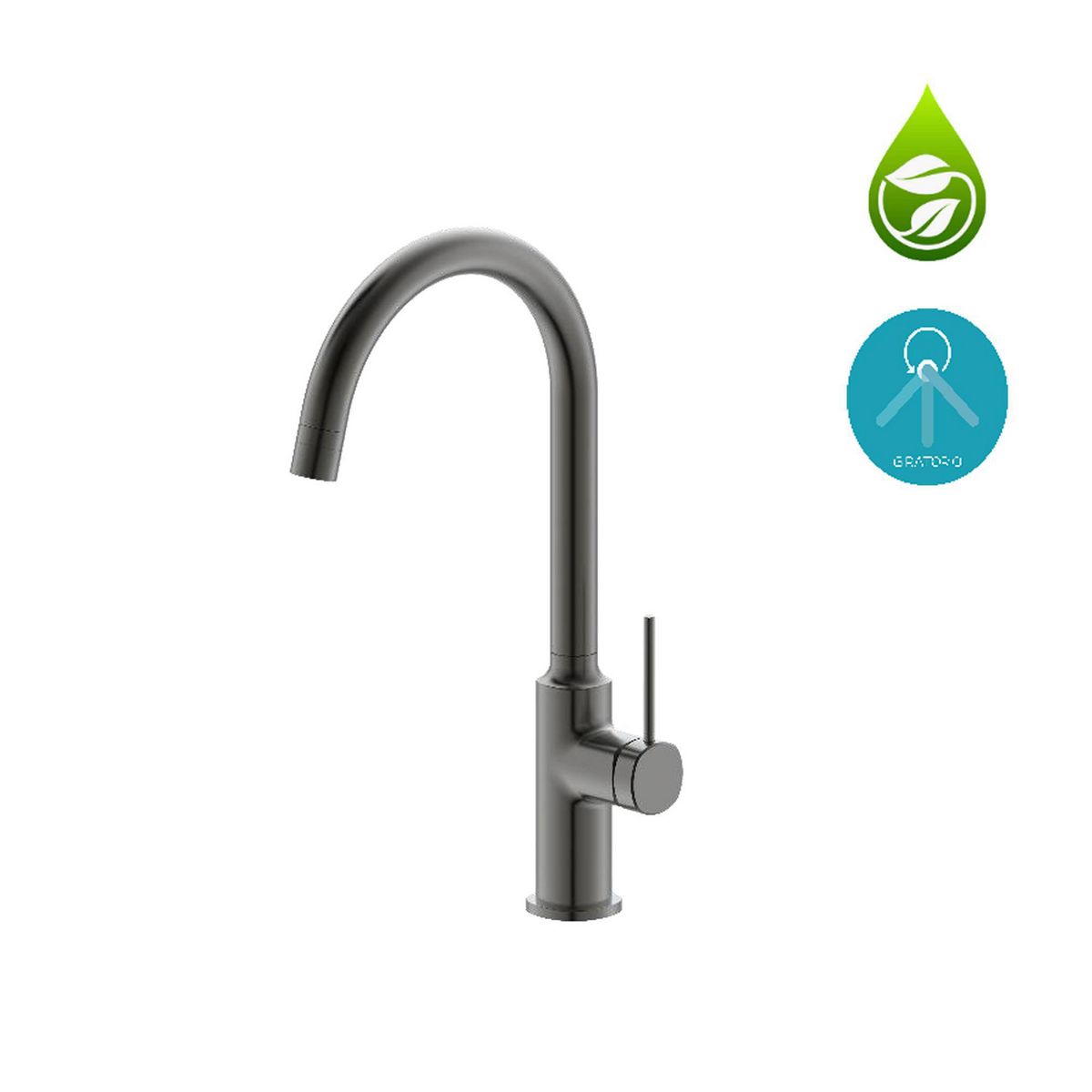 KLIPEN - Monomando lavaplatos Trend Grafito