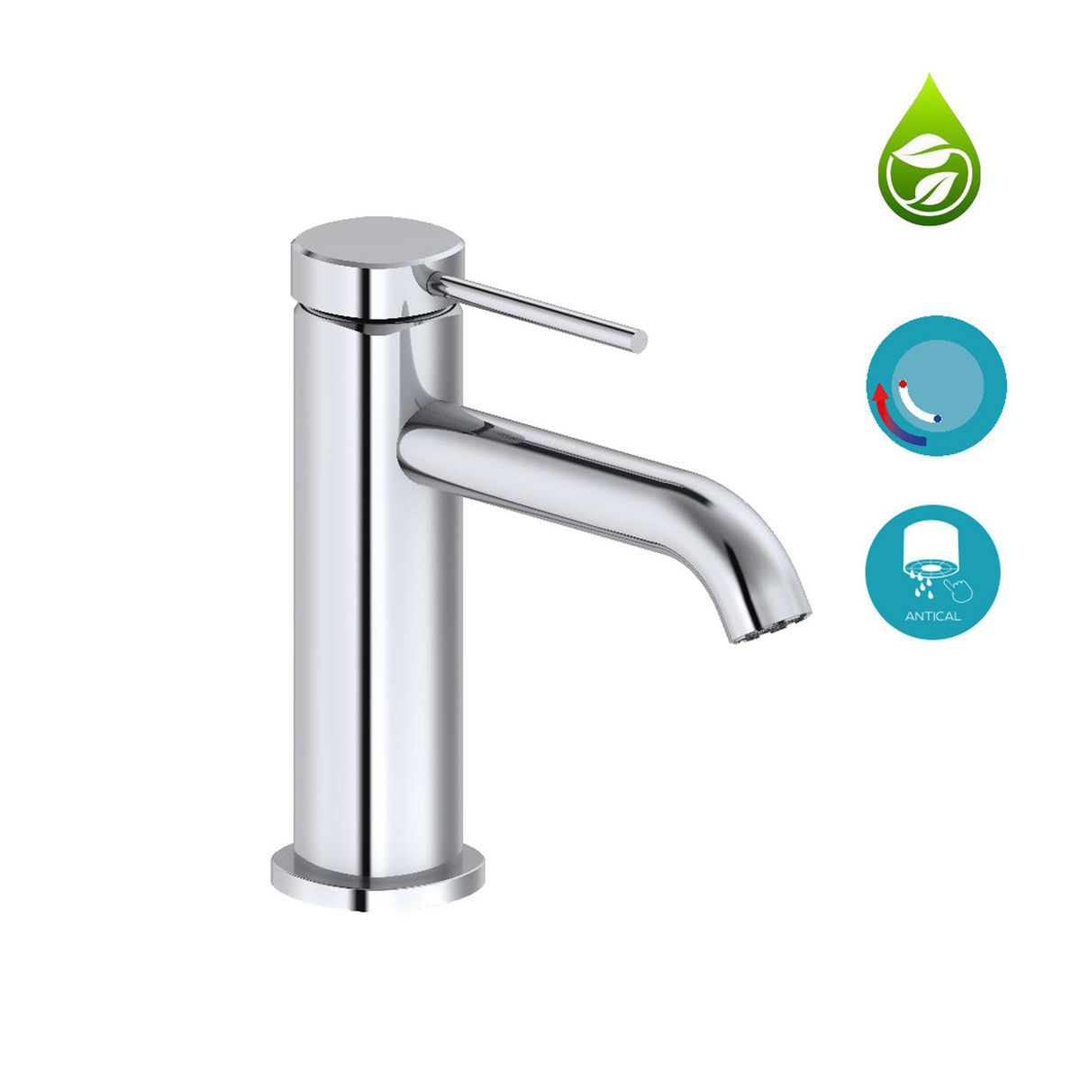 KLIPEN - Monomando lavamanos Trend Negro