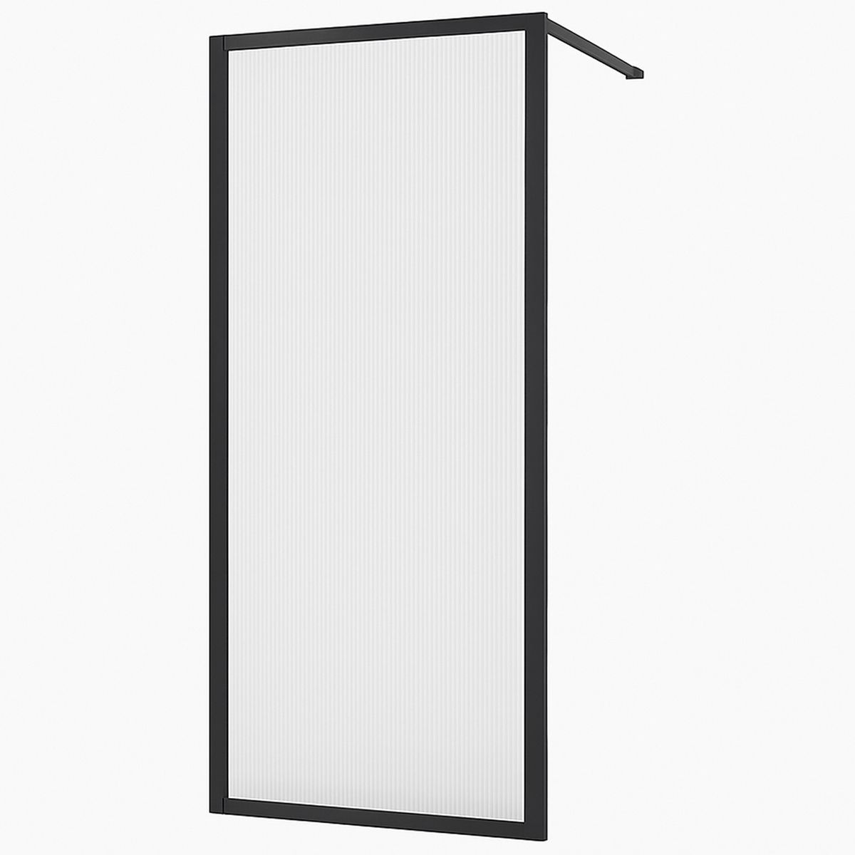 KLIPEN - Mampara de Ducha Fija 120x198 cm Vidrio Templado 8 mm