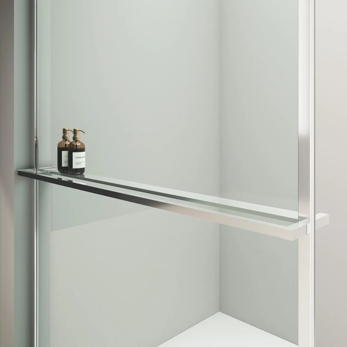 KLIPEN - Mampara de Ducha Fija 120x195 cm Vidrio Templado 6 mm