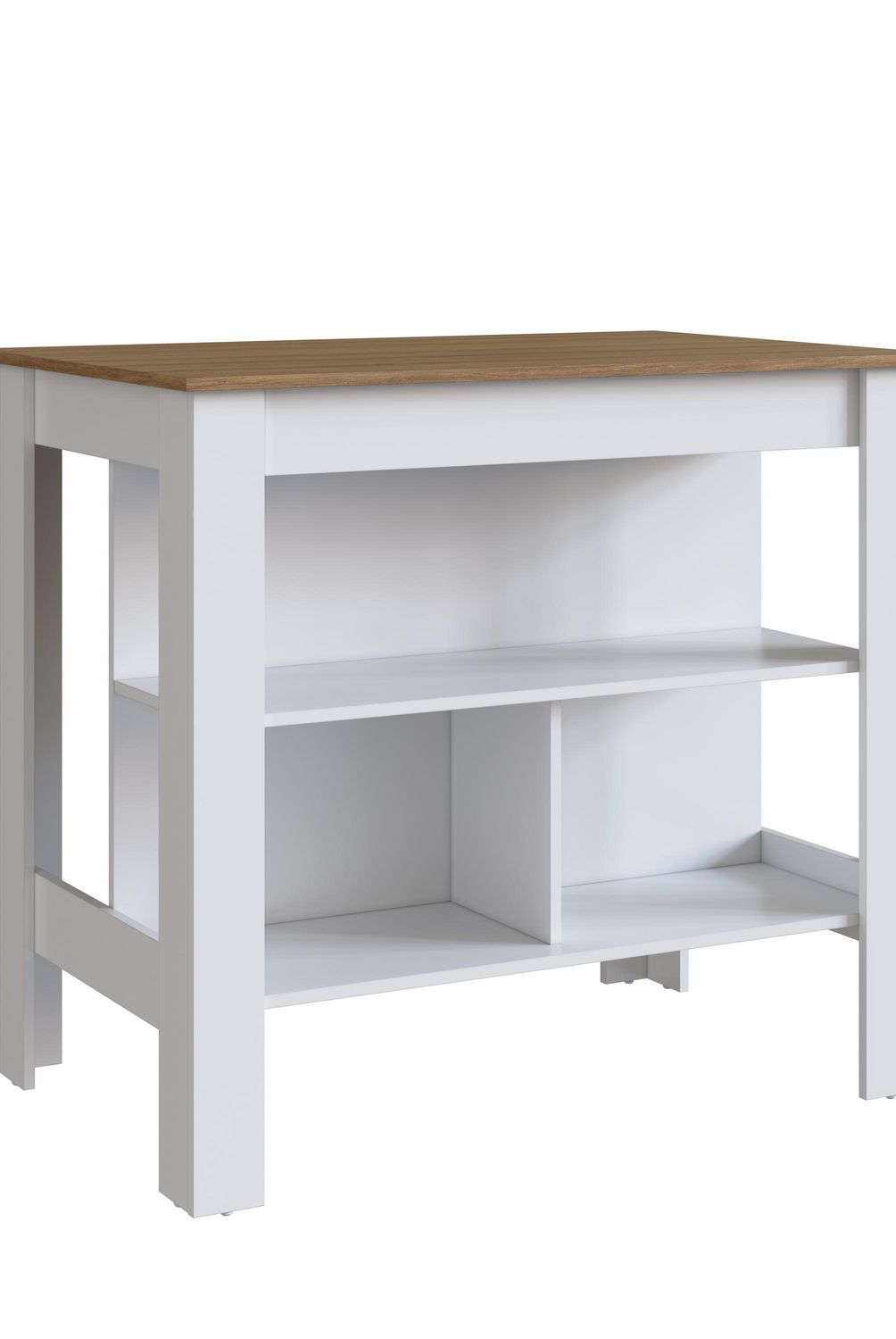 BE DESIGN - Mueble isla de cocina blanco miel Moveli