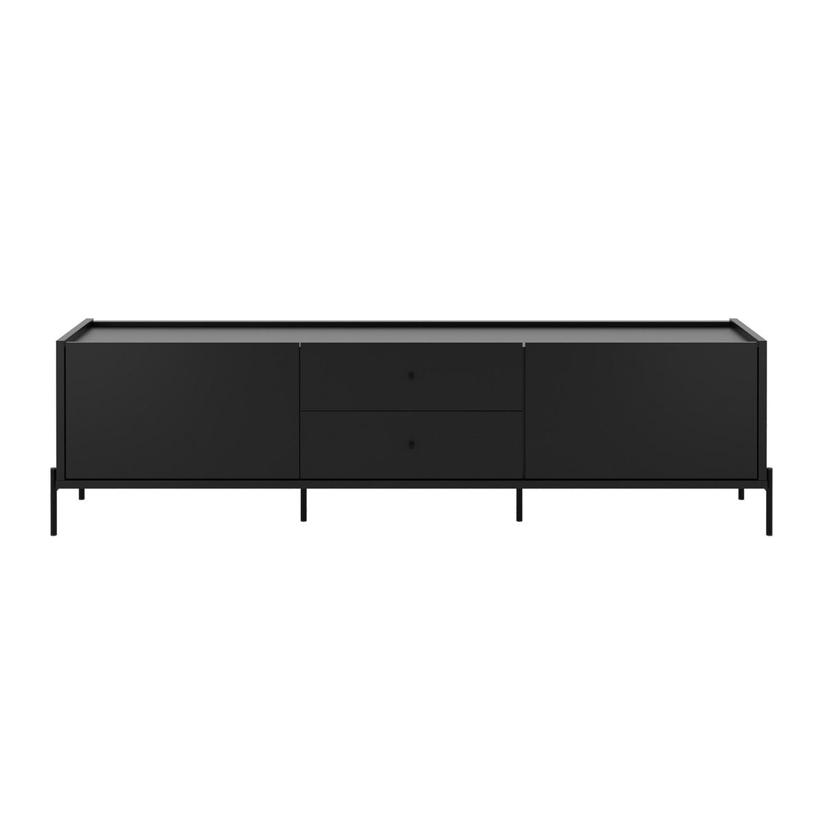 DECOCASA - Rack 75 " Jasper Negro 185x60.1x46.5 cm