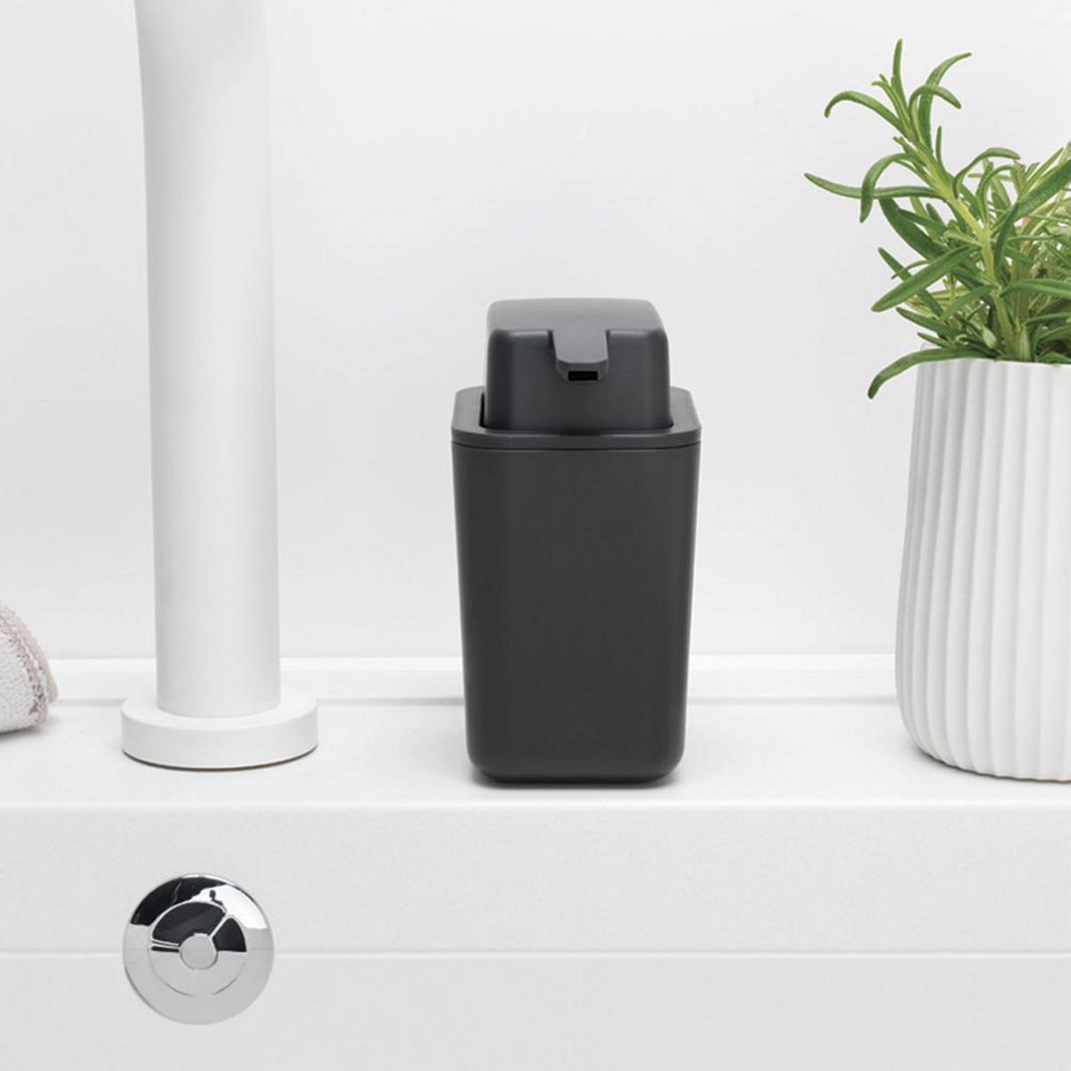 BRABANTIA - Dispensador de jabón Sinkside gris
