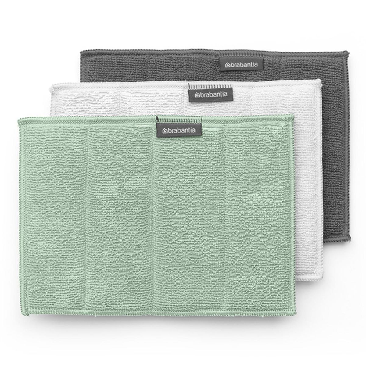 BRABANTIA - Set de 3 Paños Microfibra Mix