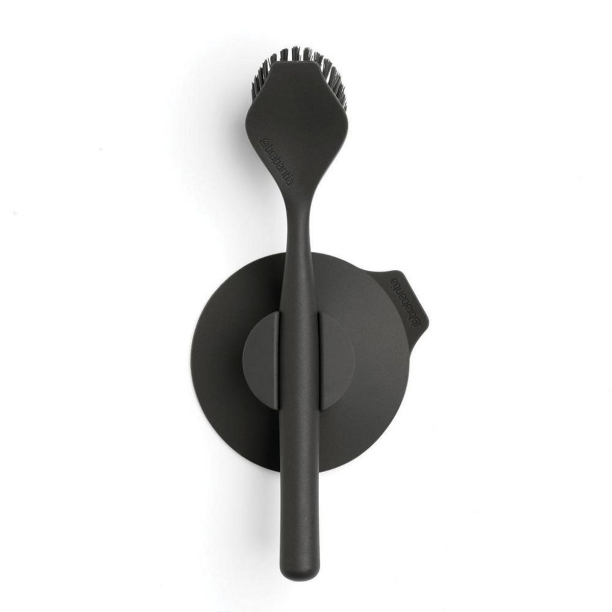 BRABANTIA - Cepillo para platos soporte con ventosa gris