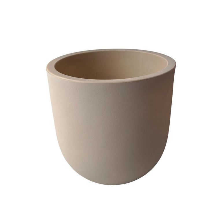 Macetero Rotomoldeo de Polipropileno 35x33 cm Crema