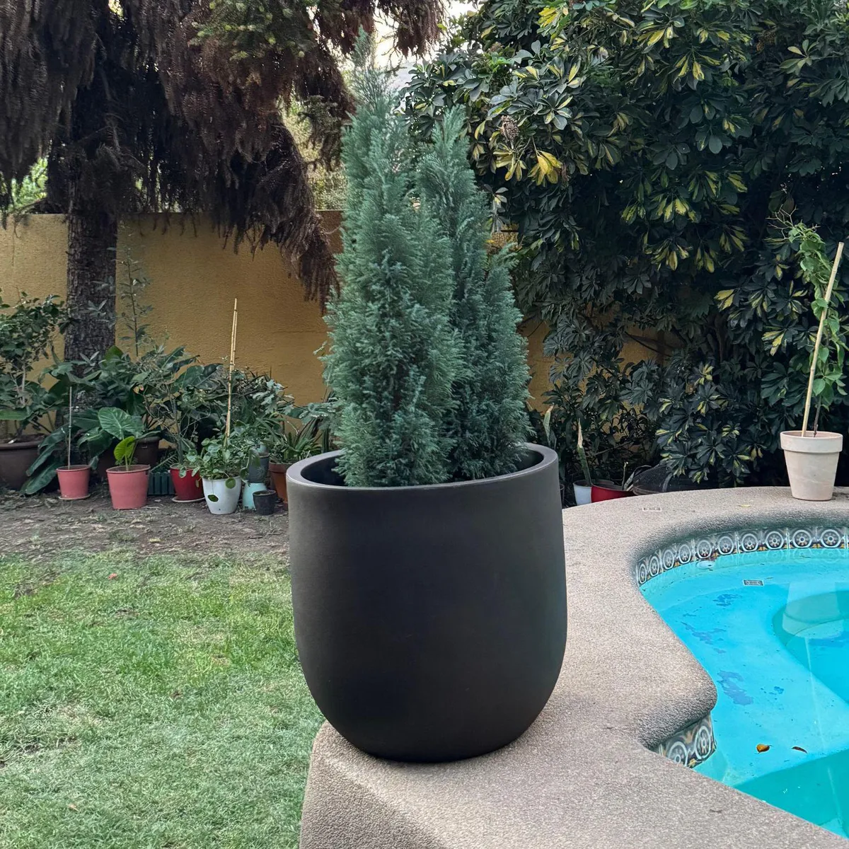 POTTERY - Macetero Rotomoldeo de Polipropileno 55x53 cm Negro