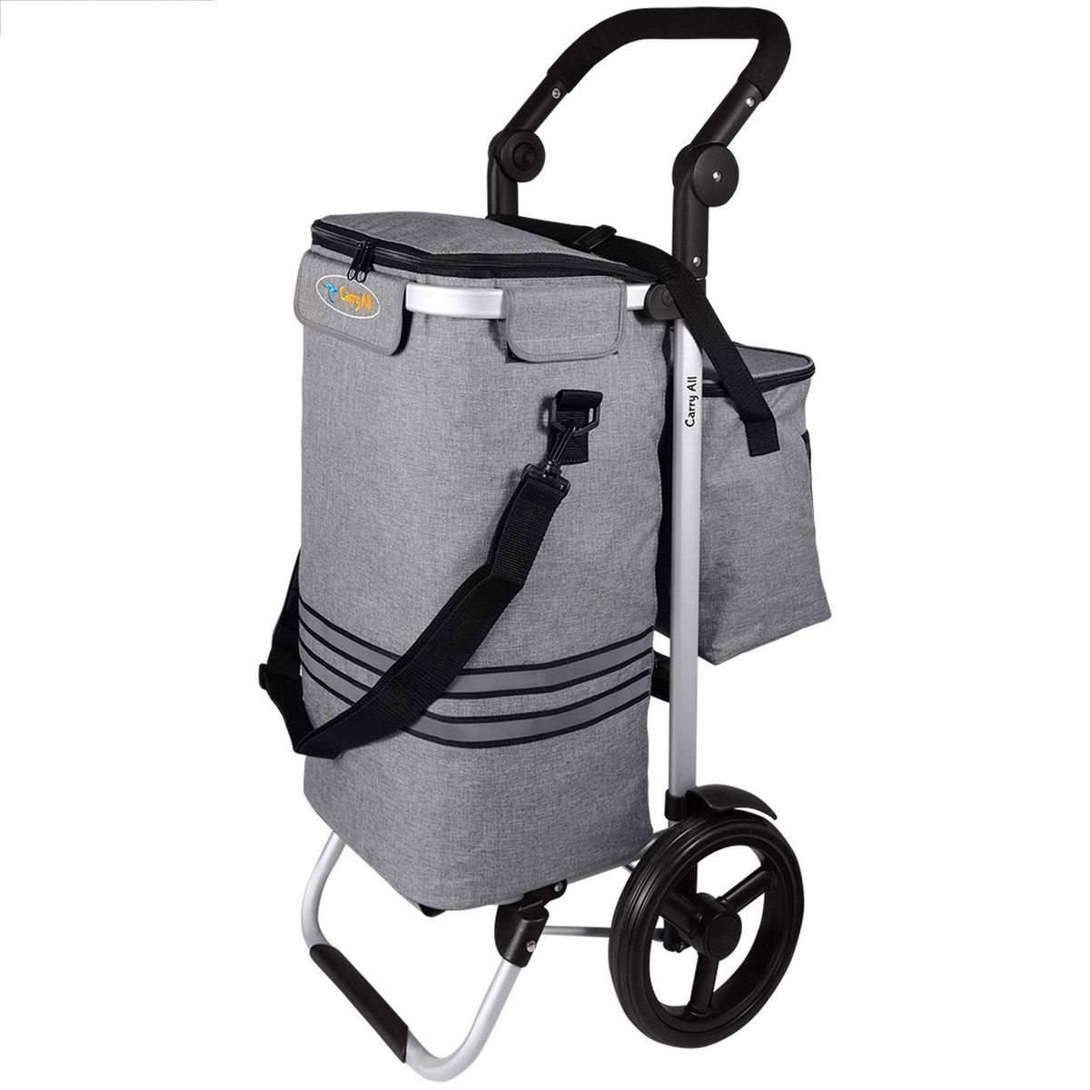 CARRY ALL - Carro de compras plegable Perth 52 l feria gris