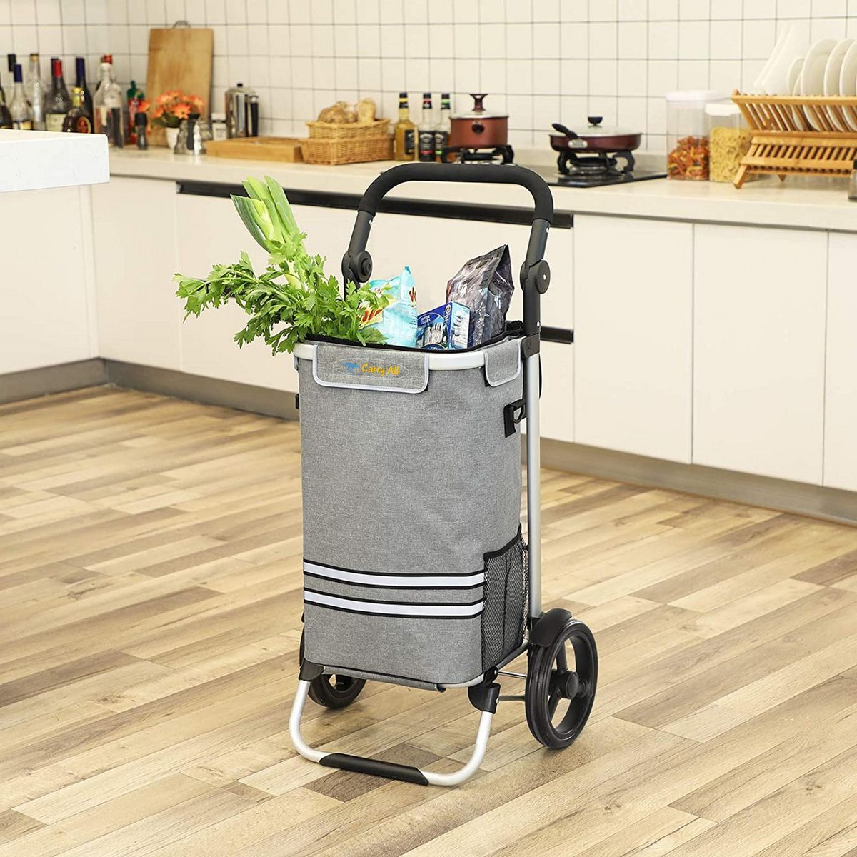 CARRY ALL - Carro de compras plegable Perth 52 l feria gris