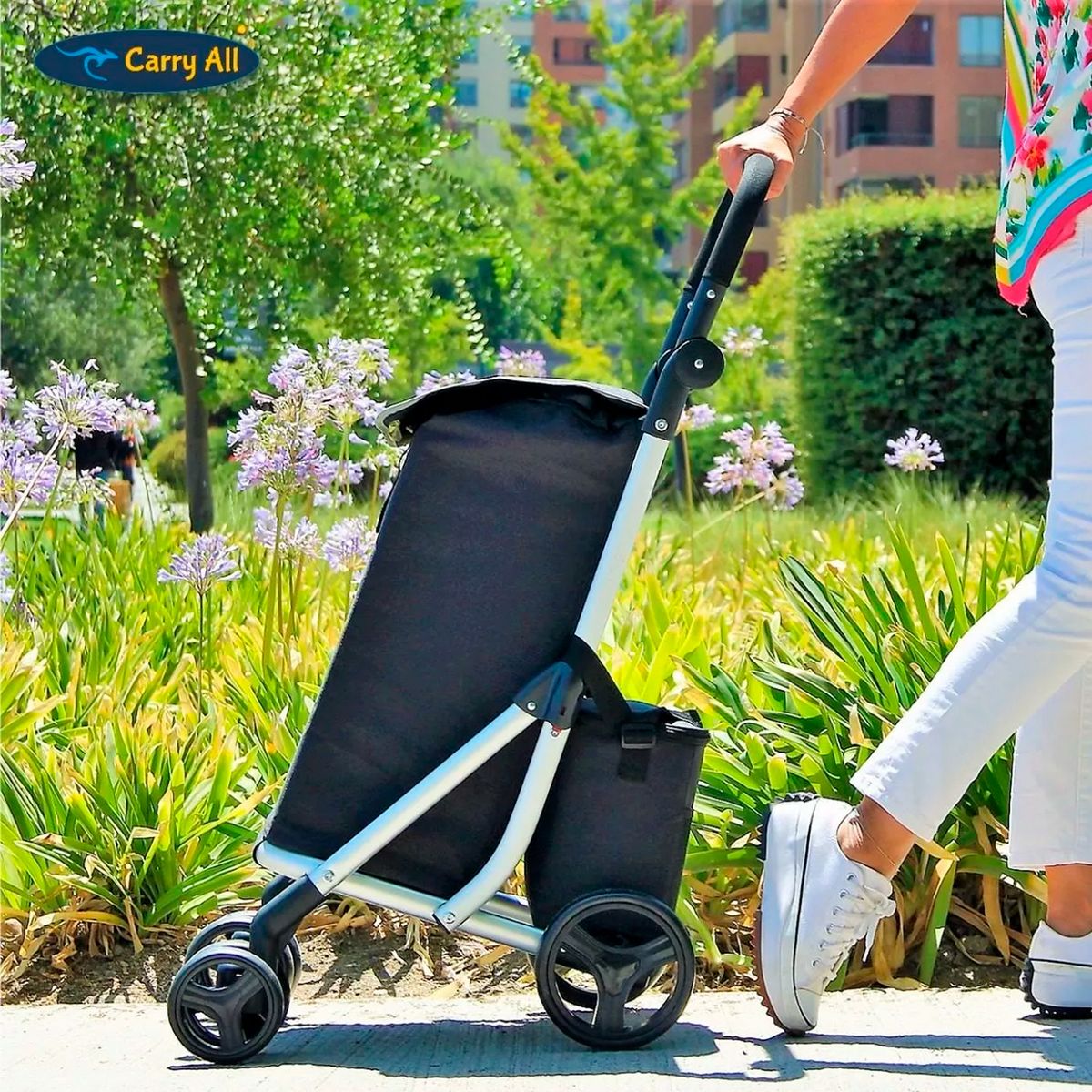 CARRY ALL - Carro De Compras Premium Gympie 65 L Feria Negro