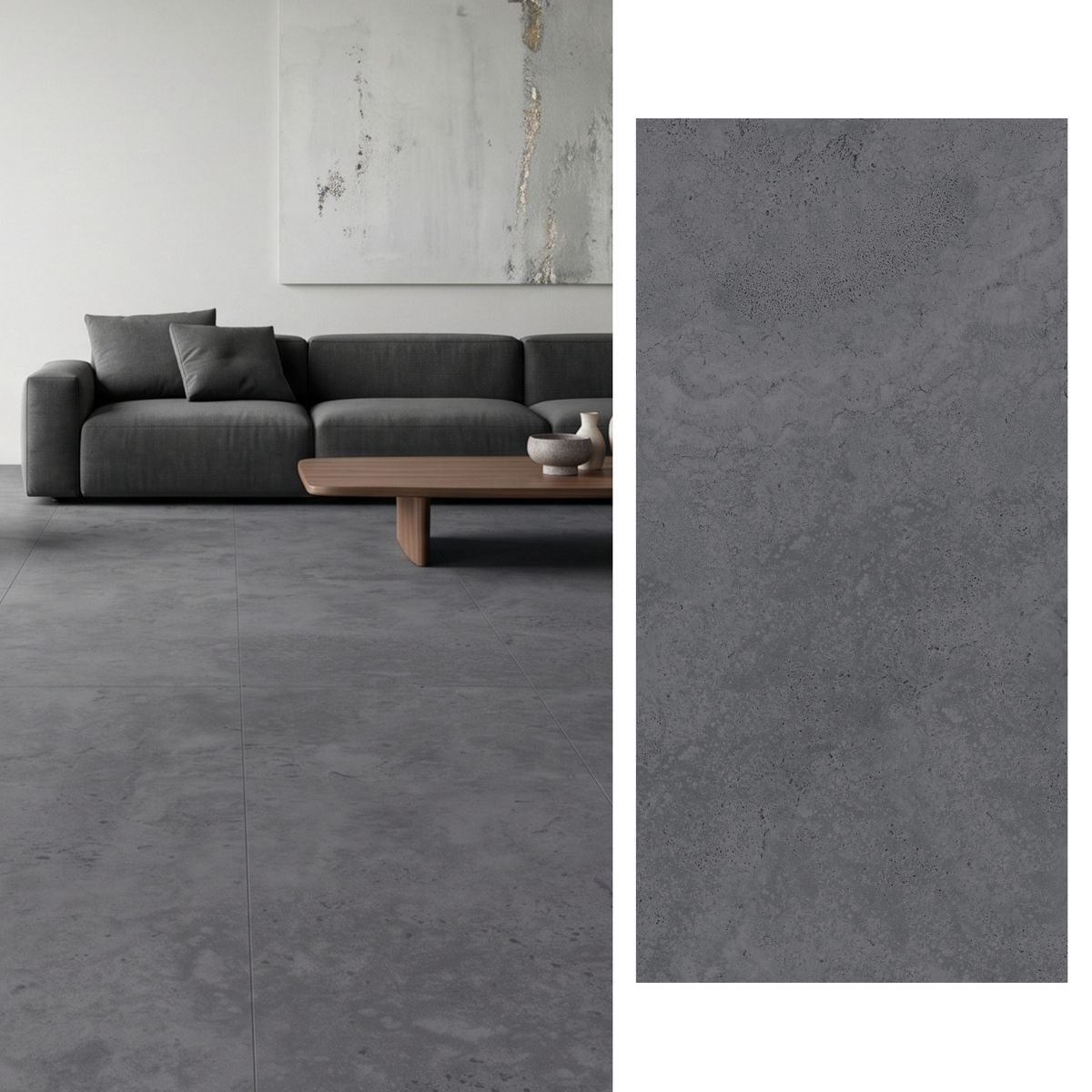 Porcelanato 60x120 cm Apriko Anthracite Gris Oscuro 1.44 m2, marca GENERICO - Foto Principal