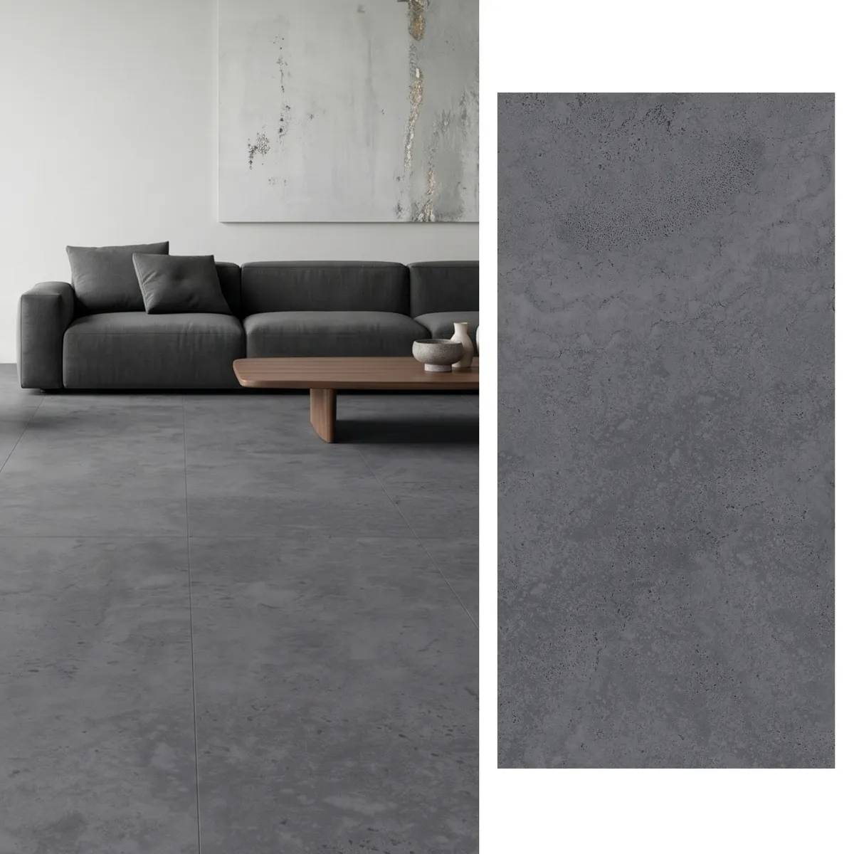 Porcelanato 60x120 cm Apriko Anthracite Gris Oscuro 1.44 m2, marca GENERICO - Foto Principal