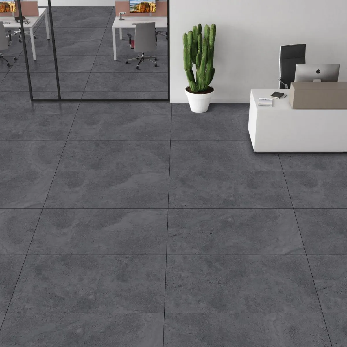 GENERICO - Porcelanato 60x120 cm Apriko Anthracite Gris Oscuro 1.44 m2