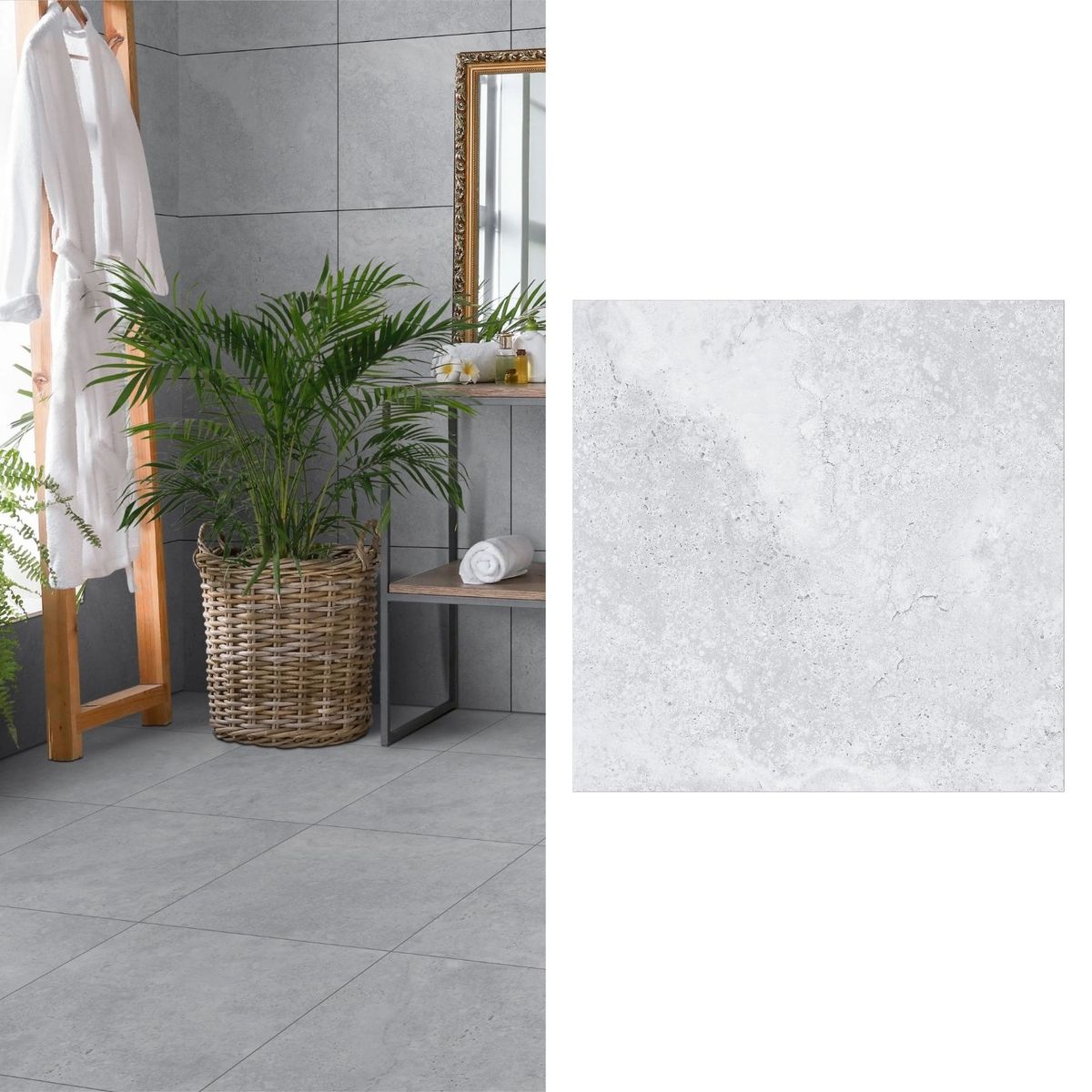 GENERICO - Porcelanato 60x60 cm Apriko Silver Gris 1.44 m2