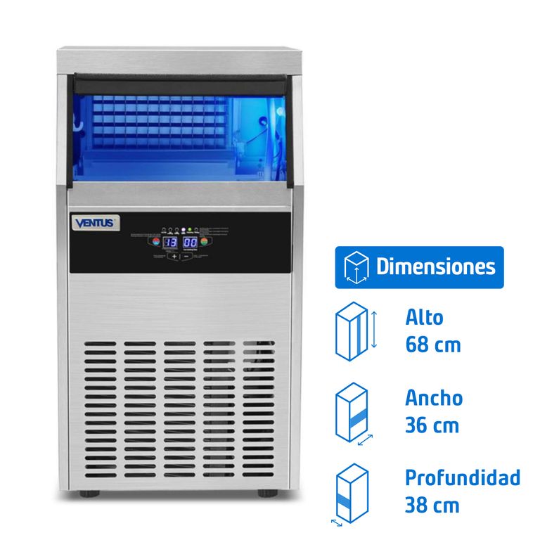 Máquina Industrial Frío Directo 0 Litros Inox VMH-36