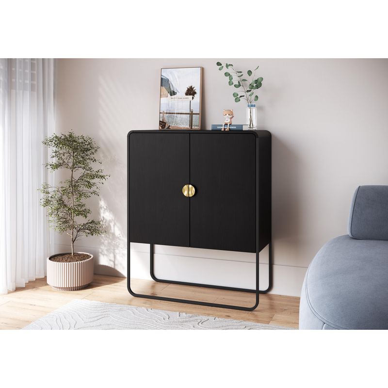 DECOCASA - Buffet 28065 Negro 37.5x90x111 cm