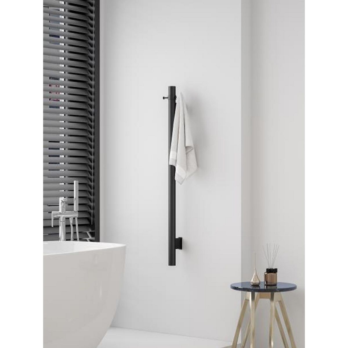 KLIPEN - Secatoallas eléctrico vertical 100 cm negro mate