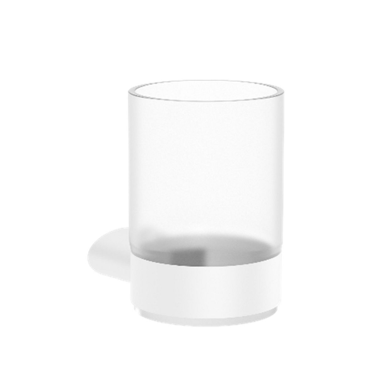 KLIPEN - Portavaso Baño Blanco Mate Modelo Urban