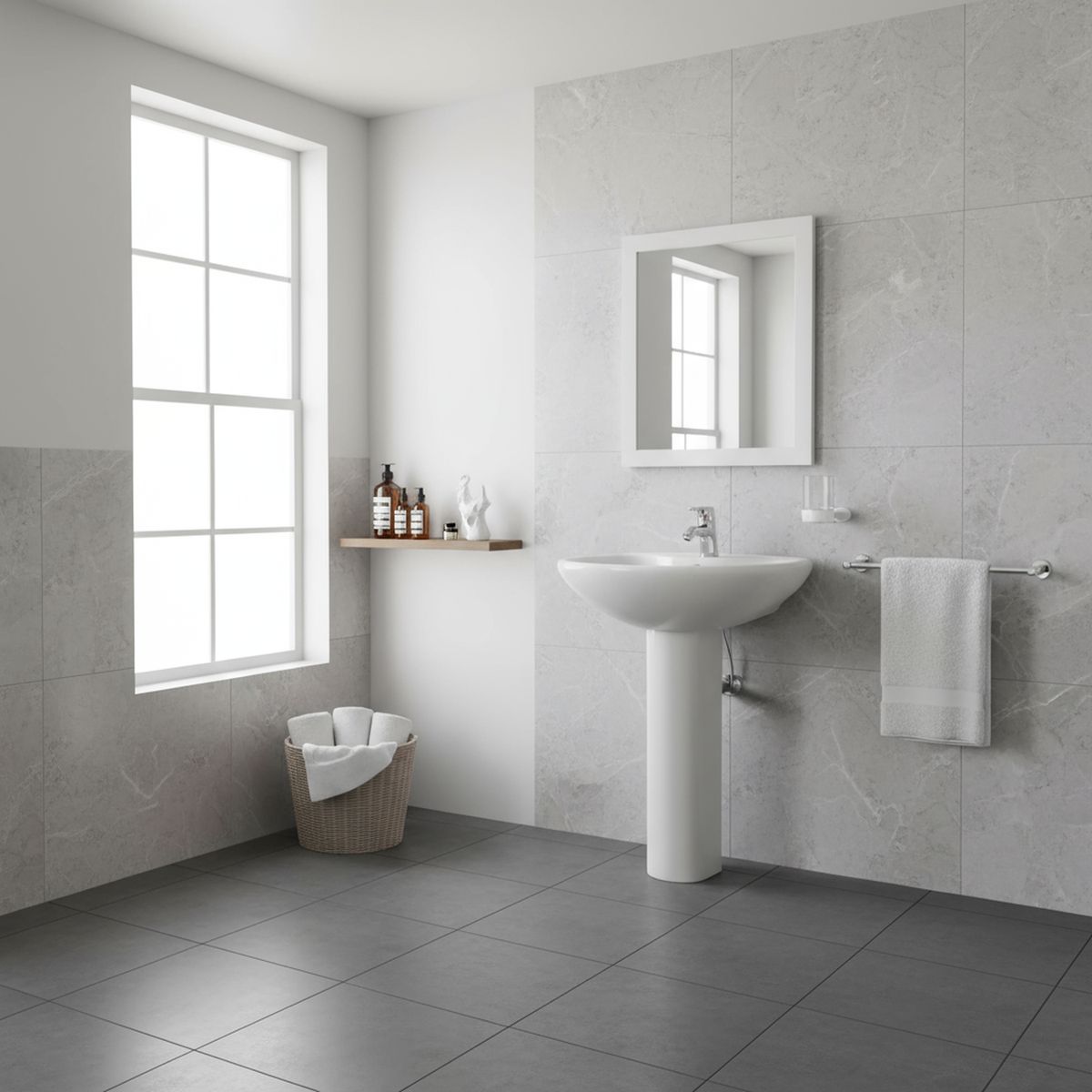 KLIPEN - Portavaso Baño Blanco Mate Modelo Urban