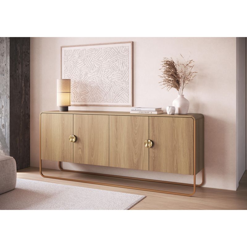 DECOCASA - Buffet 28075 Café 37.5x180x75 cm
