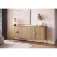DECOCASA - Buffet 28075 Café 37.5x180x75 cm