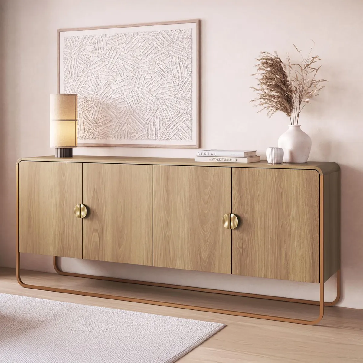 DECOCASA - Buffet 28075 Café 37.5x180x75 cm