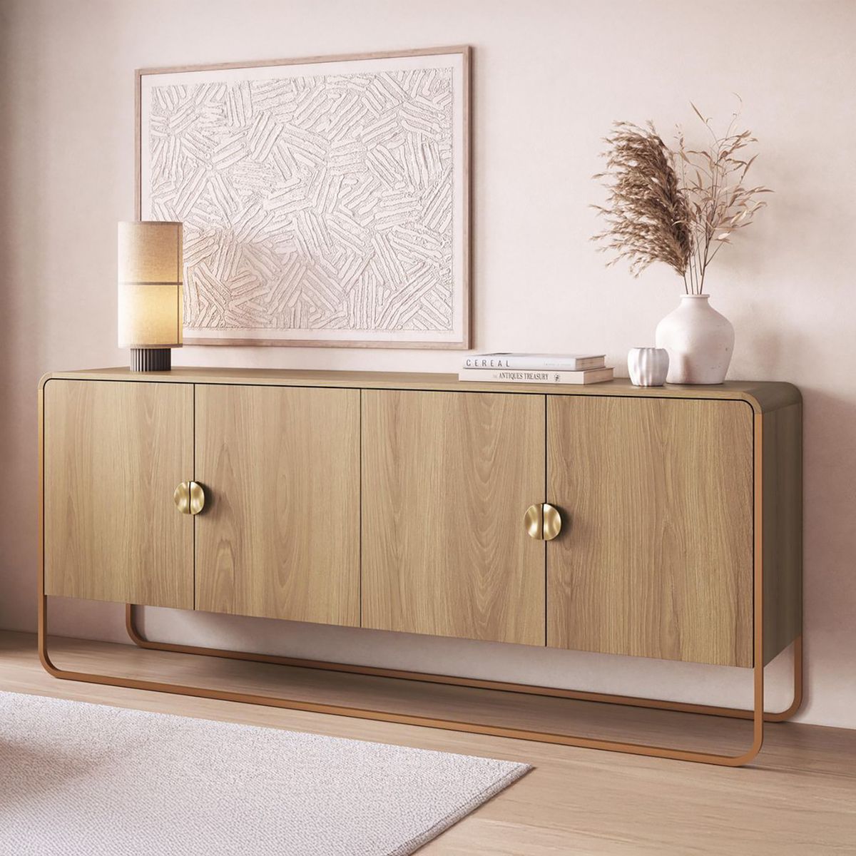 DECOCASA - Buffet 28075 Café 37.5x180x75 cm