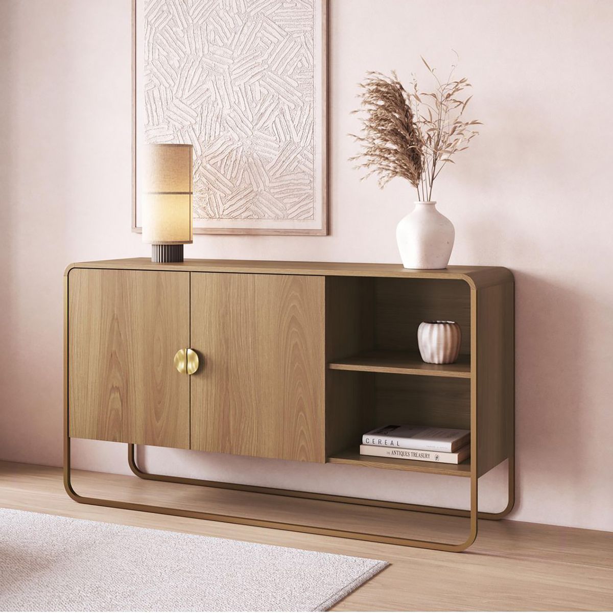 DECOCASA - Buffet 28071 Café 37.5x135x75 cm